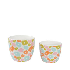 Buttercup Set of 2 Planter Pots 12 x 10cm + 14 x 12cm