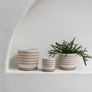 Hana Planter Pot with Saucer