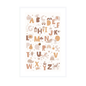Framed Art 60x90cm Alphabet
