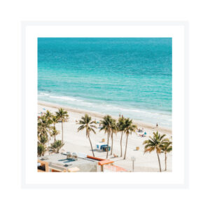 Framed Art 76x76cm Hollywood Beach