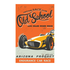 Unframed Art 60x90cm Endeurance Car Race