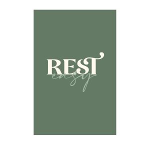 Unframed Art 60x90cm Rest easy