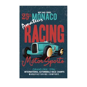 Unframed Art 60x90cm Monaco Racing