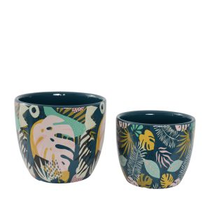 Nani Set of 2 Planter Pots 12 x 10cm + 14 x 12cm