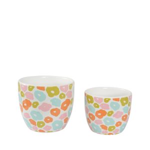 Buttercup Set of 2 Planter Pots 12 x 10cm + 14 x 12cm
