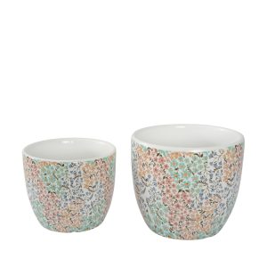 Wildflower Set of 2 Planter Pots 14x12cm + 12x10cm