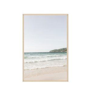 Wall Decoration 60x90cm Framed Canvas Beach Waves